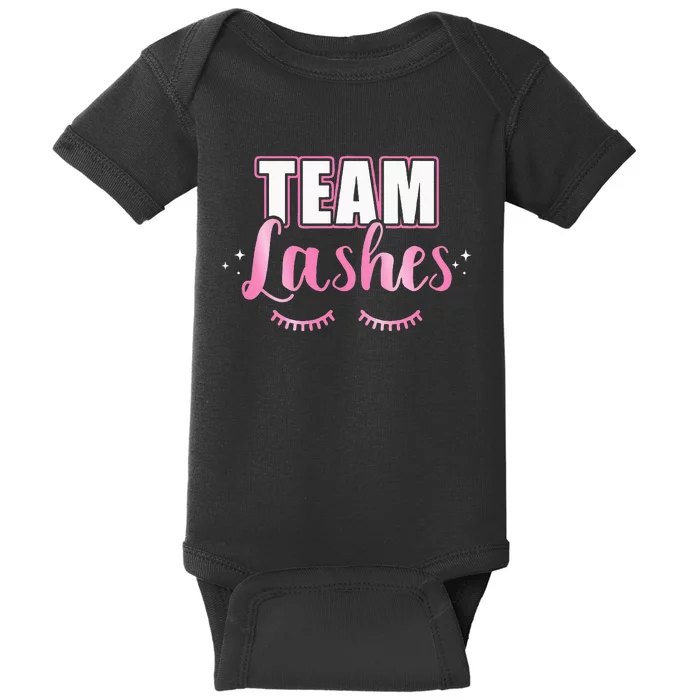 Gender reveal team lashes matching family baby party Baby Bodysuit