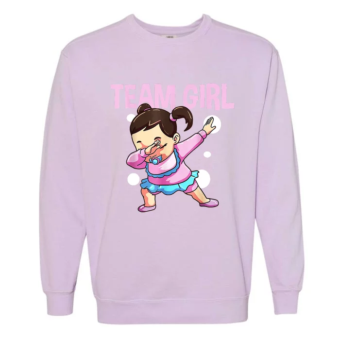 Gender Reveal Team Pink Team Team Girl Matching Family Baby Party Garment-Dyed Sweatshirt