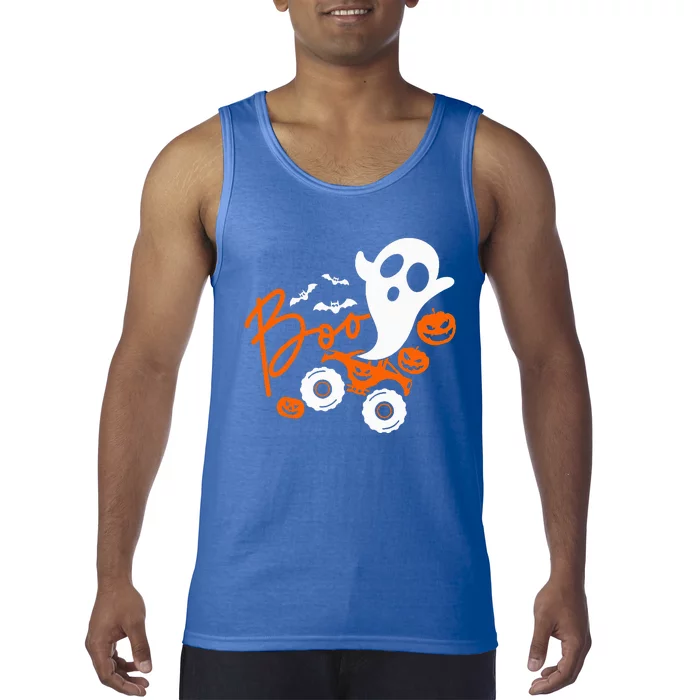 Ghost rider truck Monster Halloween pumpkin Tank Top