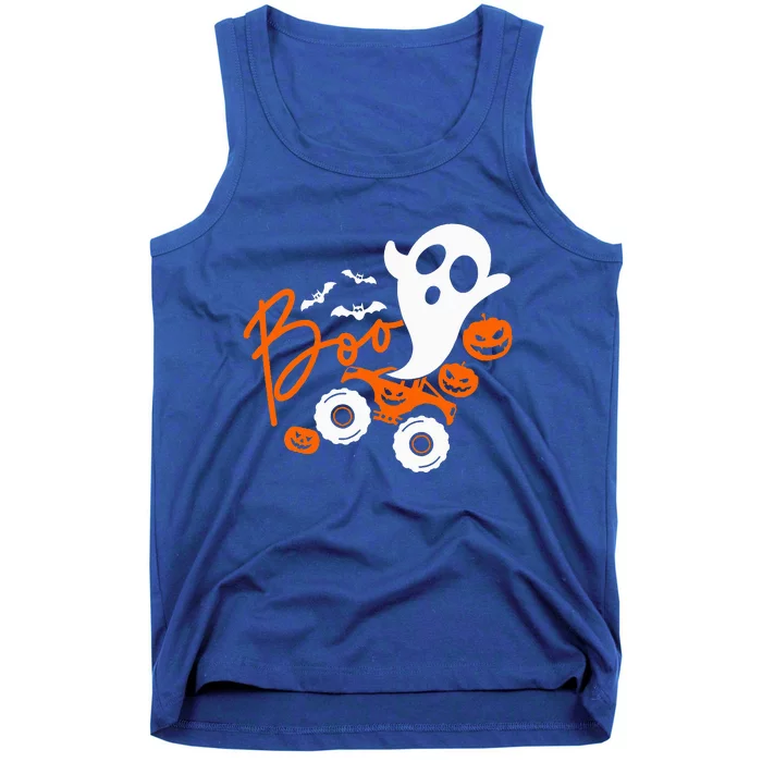 Ghost rider truck Monster Halloween pumpkin Tank Top