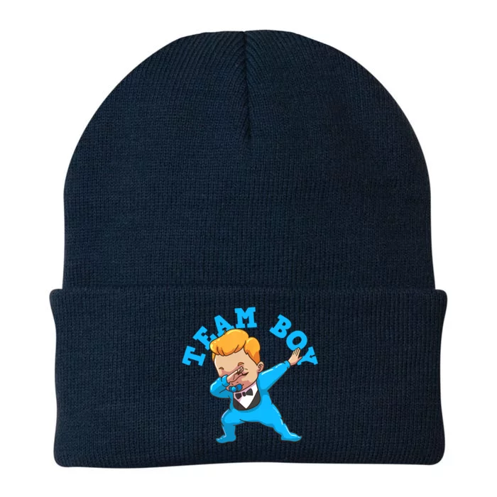 Gender Reveal Team Boy Knit Cap Winter Beanie