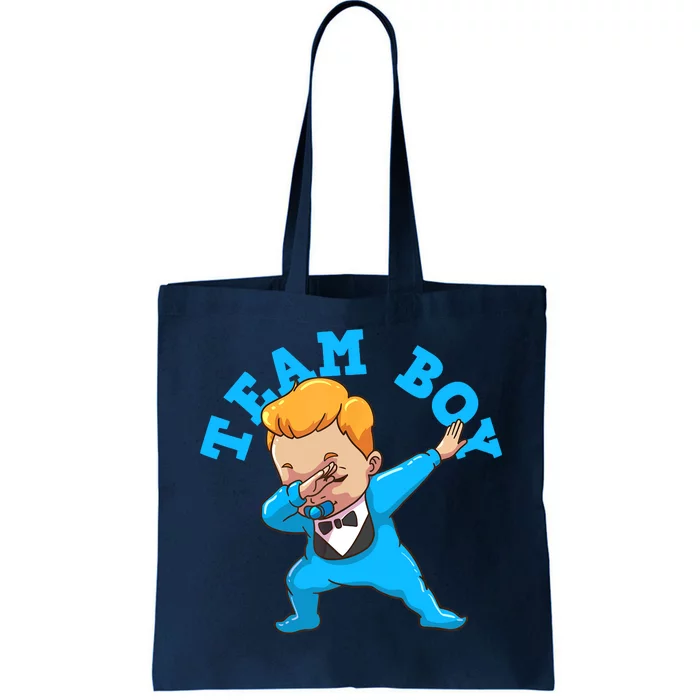 Gender Reveal Team Boy Tote Bag