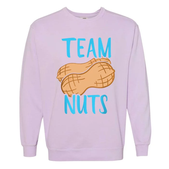 Gender Reveal Team Nuts Boy Matching Family Baby Party Garment-Dyed Sweatshirt