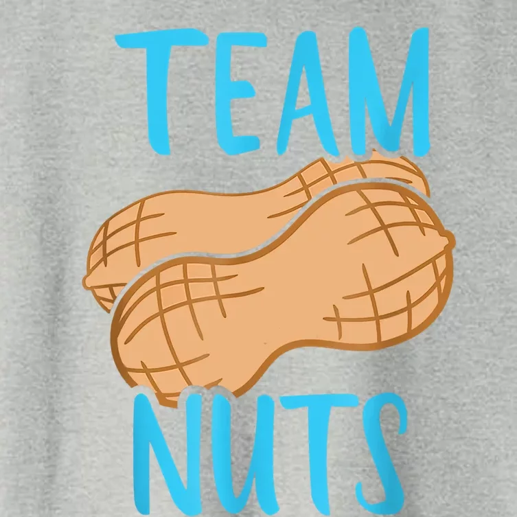 Gender Reveal Team Nuts Boy Matching Family Baby Party Women's Crop Top Tee