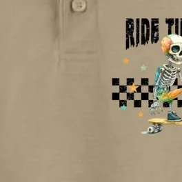 Ghos Ride Till I Die Cute Pumpkin Cool Gift Stay Spooky Gift Dry Zone Grid Performance Polo