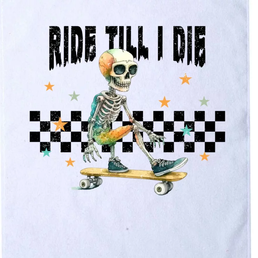 Ghos Ride Till I Die Cute Pumpkin Cool Gift Stay Spooky Gift Platinum Collection Golf Towel