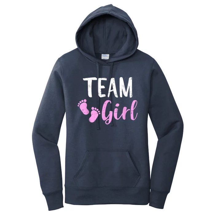 Gender Reveal Team Girl Matching Family Baby Party Supplies Women's Pullover Hoodie