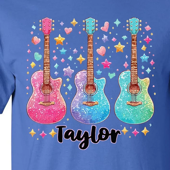 Girl Retro Taylor First Name Personalized Tall T-Shirt