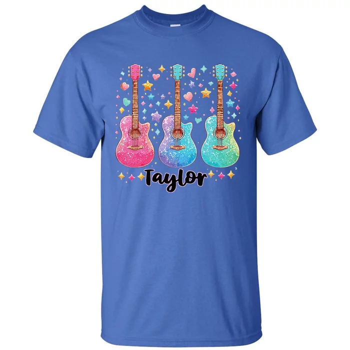 Girl Retro Taylor First Name Personalized Tall T-Shirt