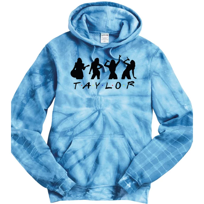 Girl Retro Taylor First Name Personalized Tie Dye Hoodie