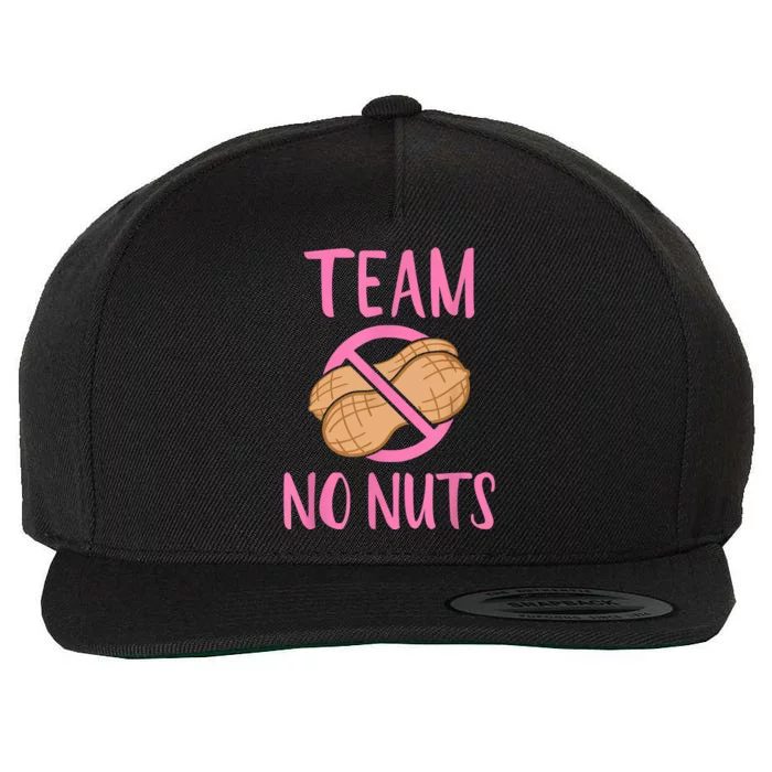 Gender Reveal Team No Nuts Girl Matching Family Baby Party Wool Snapback Cap