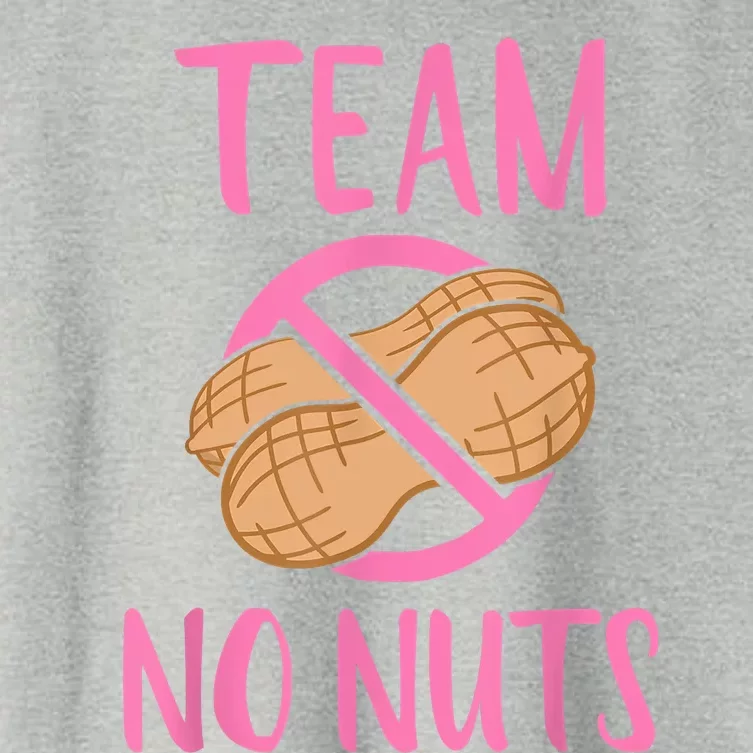 Gender Reveal Team No Nuts Girl Matching Family Baby Party Women's Crop Top Tee