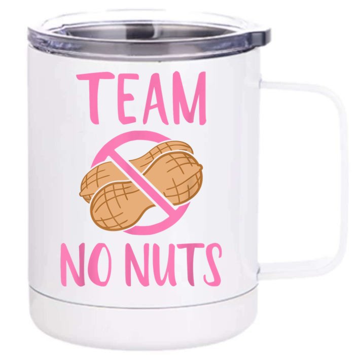 Gender Reveal Team No Nuts Girl Matching Family Baby Party Front & Back 12oz Stainless Steel Tumbler Cup