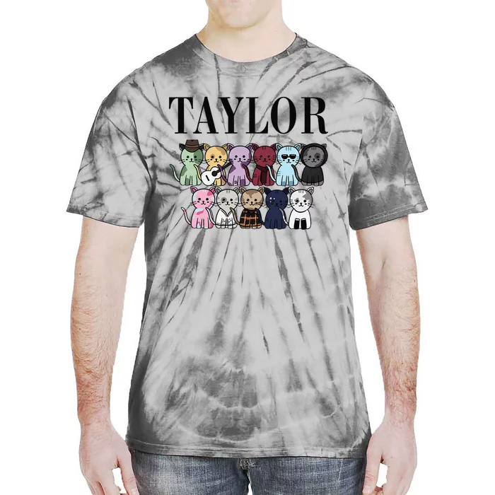 Girl Retro Taylor Groovy Birthday Gift Tie-Dye T-Shirt