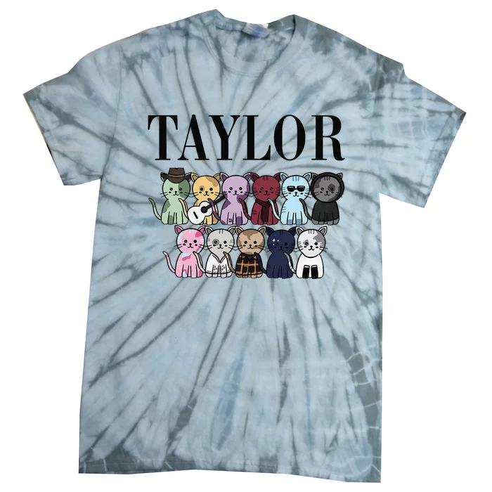 Girl Retro Taylor Groovy Birthday Gift Tie-Dye T-Shirt