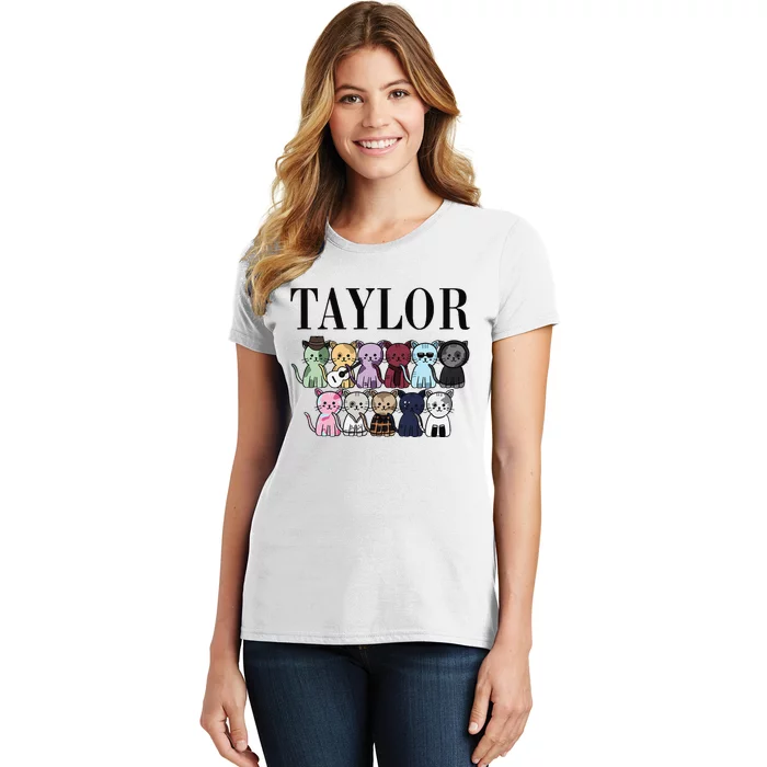 Girl Retro Taylor Groovy Birthday Gift Women's T-Shirt