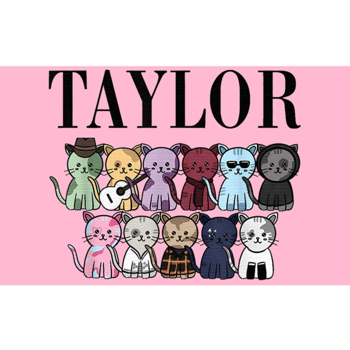 Girl Retro TâYlor First Name Cats Bands Personalized Groovy Bumper Sticker