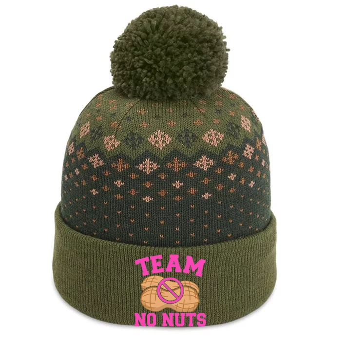 Gender reveal team no nuts matching family baby party The Baniff Cuffed Pom Beanie