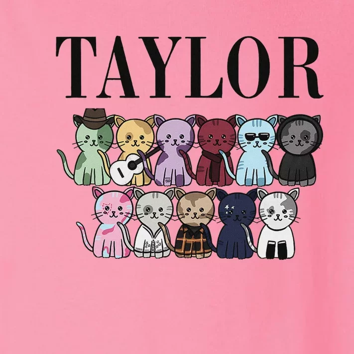 Girl Retro Taylor First Name Personalized Groovy Birthday Toddler Long Sleeve Shirt