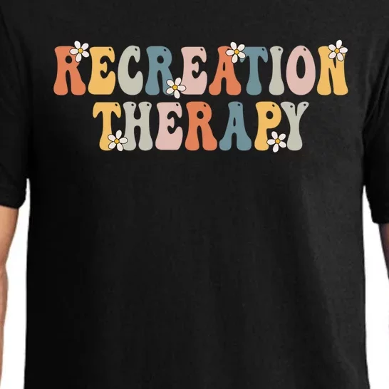 Groovy Recreational Therapy Therapist Rt Month Therapy Meaningful Gift Pajama Set