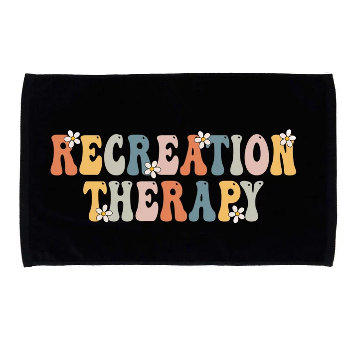 Groovy Recreational Therapy Therapist Rt Month Therapy Meaningful Gift Microfiber Hand Towel