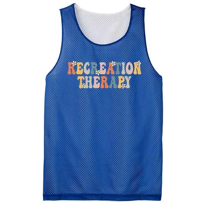 Groovy Recreational Therapy Therapist Rt Month Therapy Meaningful Gift Mesh Reversible Basketball Jersey Tank