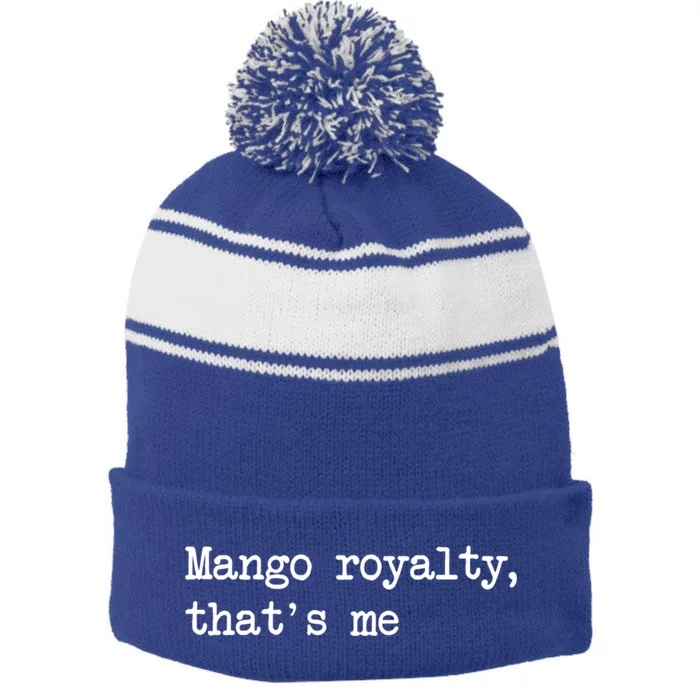 Go Royalty ThatS Me Funny Go Fruit Minimalist Meaningful Gift Stripe Pom Pom Beanie