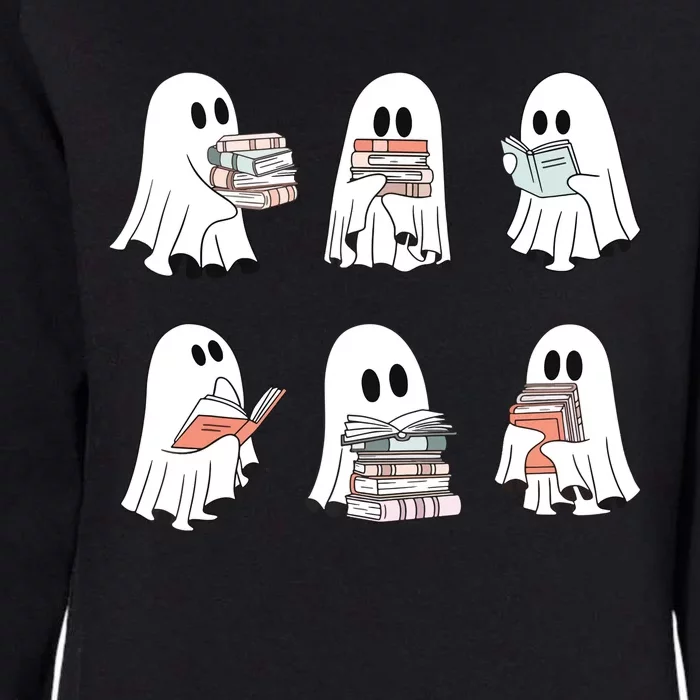 Ghost Reading Teacher Halloween Costume Librarian Book Lover Womens California Wash Sweatshirt