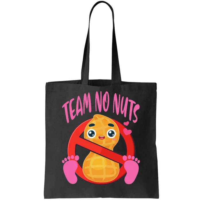 Gender reveal team no nuts matching family baby party Tote Bag