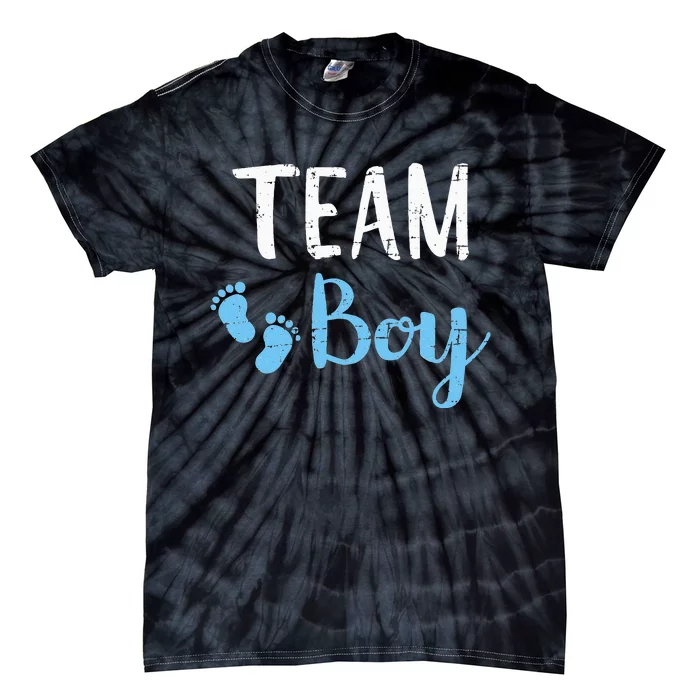 Gender reveal team matching family baby party supplies Tie-Dye T-Shirt