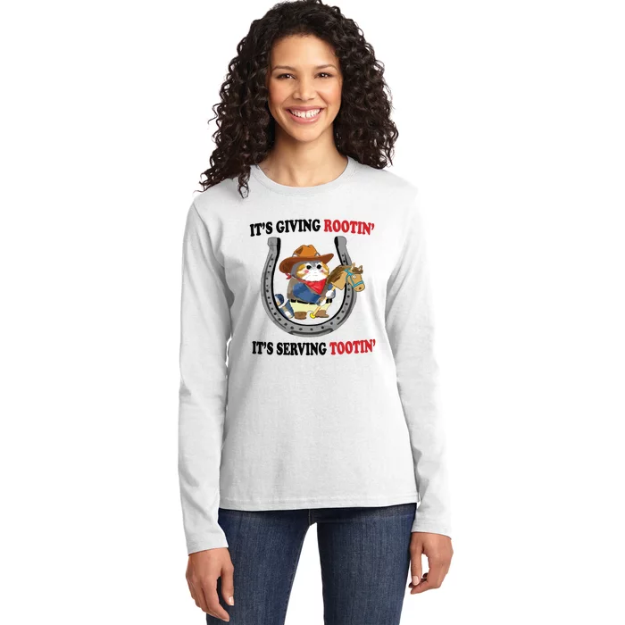 Giving Rootin Tootin Ladies Long Sleeve Shirt