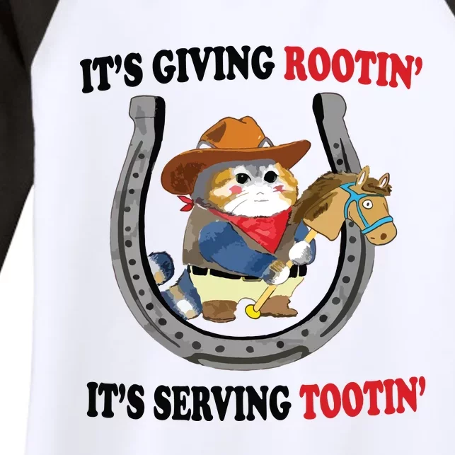 Giving Rootin Tootin Women's Tri-Blend 3/4-Sleeve Raglan Shirt