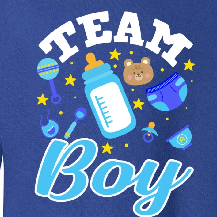 Gender Reveal Team Cool Gift Toddler Sweatshirt