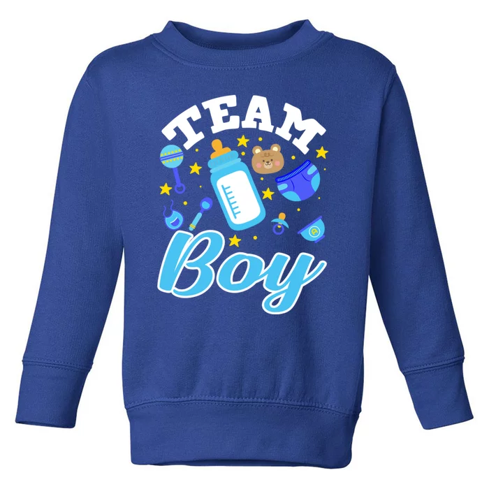 Gender Reveal Team Cool Gift Toddler Sweatshirt