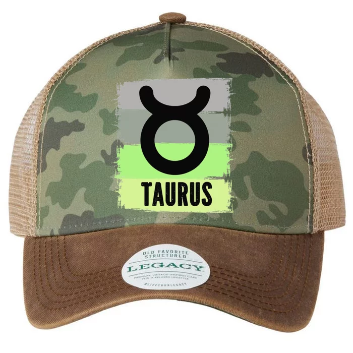 Green Retro Taurus Zodiac Birthday Born In May April Kings Legacy Tie Dye Trucker Hat