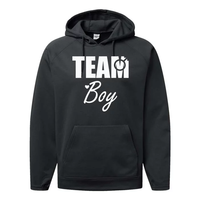 Gender Reveal Team Gender Reveal Baby Shower Performance Fleece Hoodie