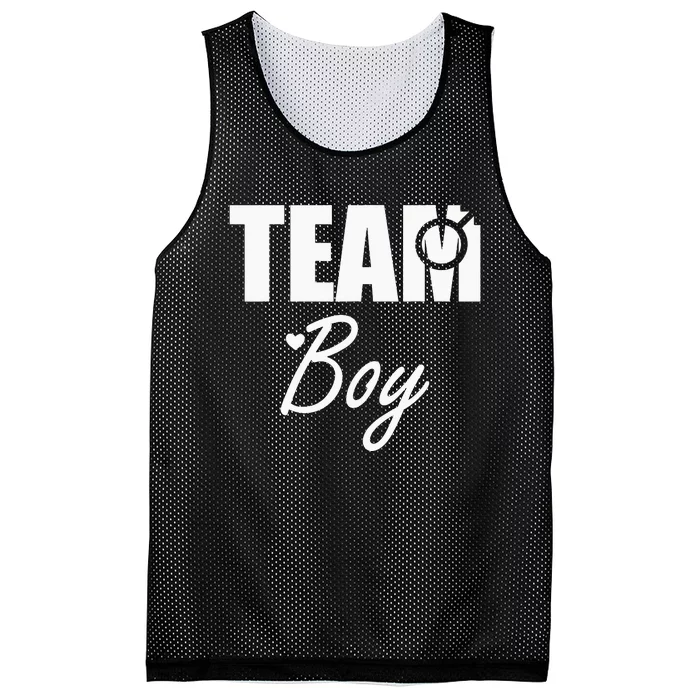 Gender Reveal Team Gender Reveal Baby Shower Mesh Reversible Basketball Jersey Tank