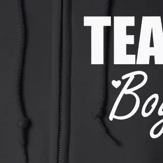 Gender Reveal Team Gender Reveal Baby Shower Full Zip Hoodie