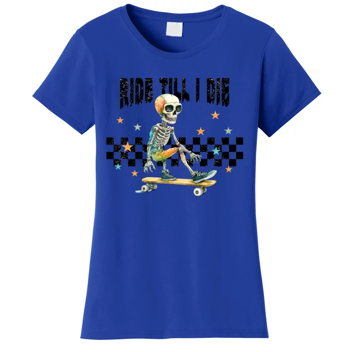 Ghos Ride Till I Die Cute Pumpkin Cute Gift Stay Spooky Gift Women's T-Shirt