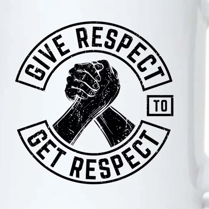 Give Respect To Get Respect Mc Biker Fun Inspirational Funny Gift Black Color Changing Mug