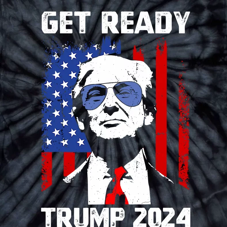 Get Ready: USA Donald Trump 2024 Presidential Election Tie-Dye T-Shirt