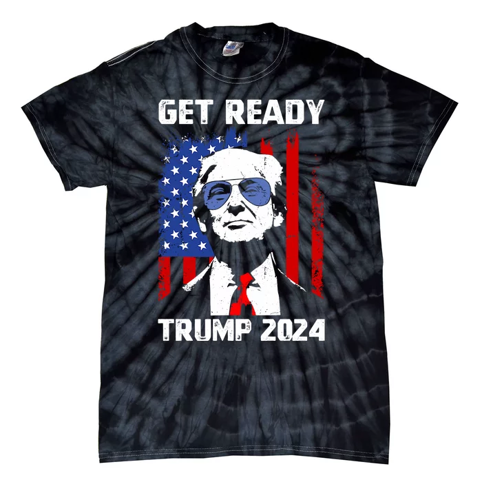 Get Ready: USA Donald Trump 2024 Presidential Election Tie-Dye T-Shirt