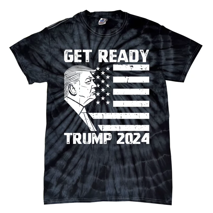 Get Ready: USA Donald Trump 2024 Presidential Election Tie-Dye T-Shirt