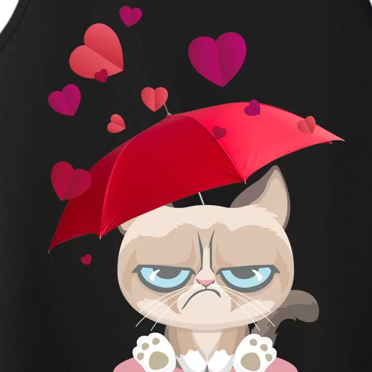 Grump Cat Valentines Day Performance Tank