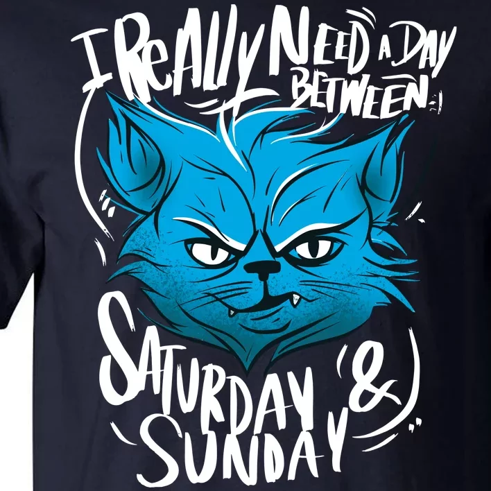 Grumpy Cat Weekend Funny Tall T-Shirt