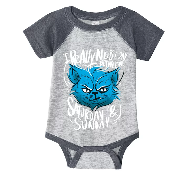 Grumpy Cat Weekend Funny Infant Baby Jersey Bodysuit