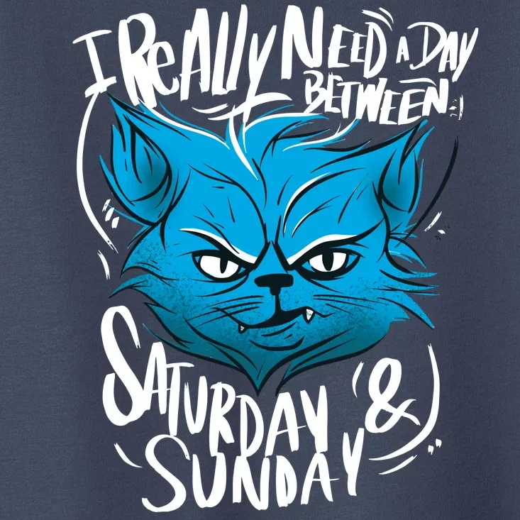 Grumpy Cat Weekend Funny Toddler T-Shirt