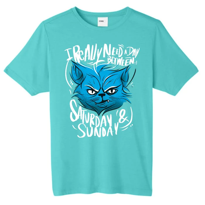 Grumpy Cat Weekend Funny ChromaSoft Performance T-Shirt