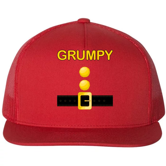 Grumpy Dwarf Costume Flat Bill Trucker Hat