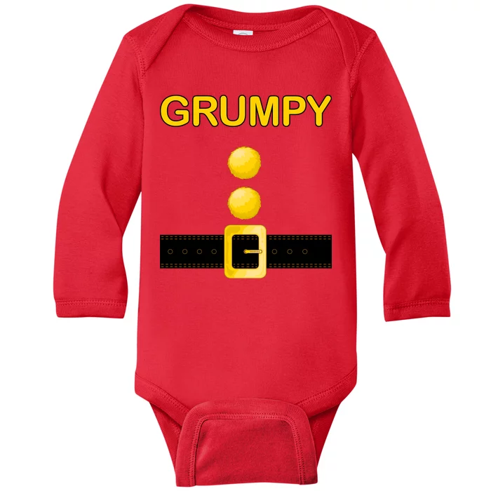 Grumpy Dwarf Costume Baby Long Sleeve Bodysuit